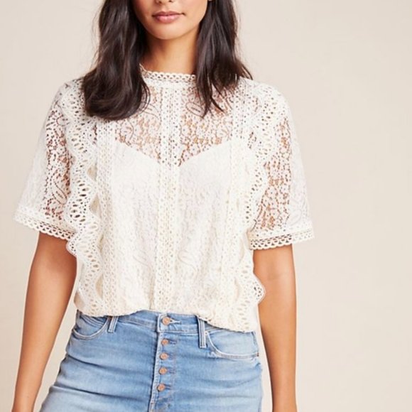 Anthropologie Tops - NWT Anthropologie Carson Lace Top